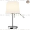 Fabric Table Lamp Benjiro with LED Reading Lamp